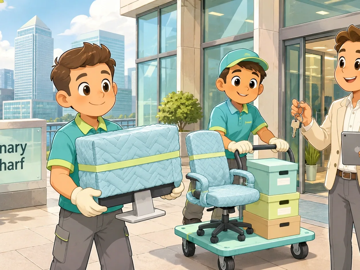 Alpha Movers Canary Wharf removals team